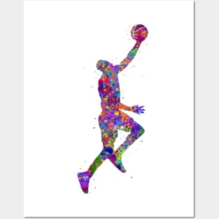 Basketball player Posters and Art